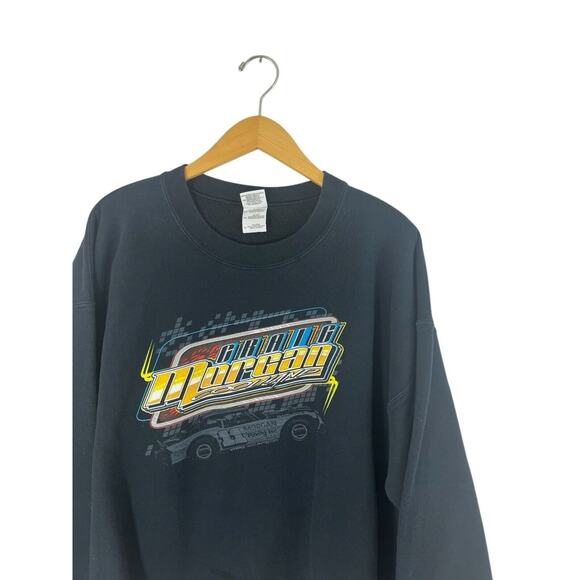 Vtg Race Car Sweatshirt Crewneck XL Black Williams Grove Large Y2K PA Speedway - Picture 4 of 10